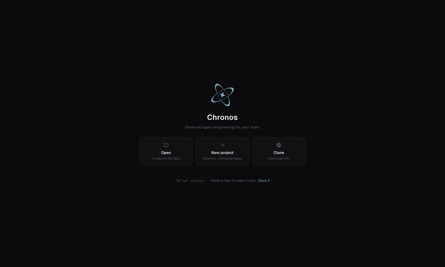 La pantalla de bienvenida